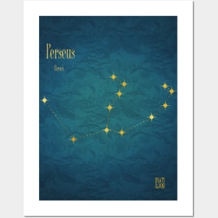 Night Sky Constellations - Perseus Posters and Art